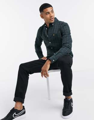 Lyle & Scott – Blackwatch – Kariertes Hemd in Grün