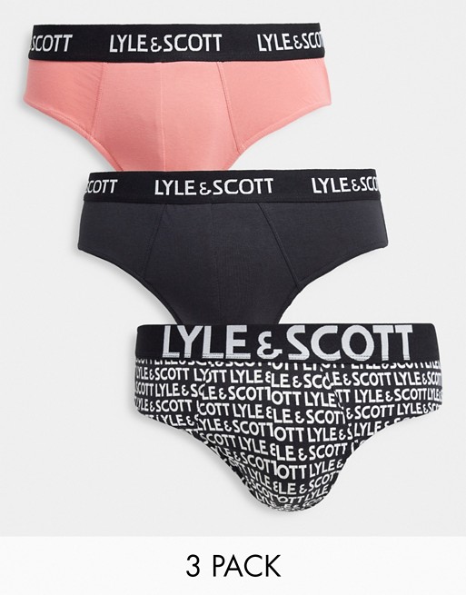 Lyle & Scott Bodywear 3 pack briefs in multi