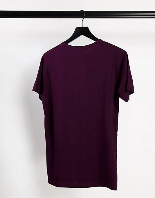  Lyle & Scott Bodywear Maxwell 3 pack t-shirts in burgundy/ black/ grey 