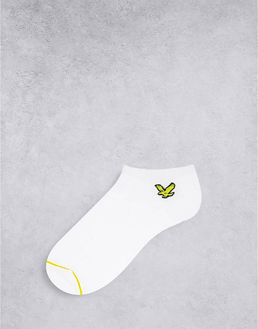  Socks/Lyle & Scott Bodywear Ruben 5 pack trainer socks in white 