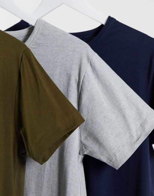 Lyle & Scott - Bodywear - Set van 3 T-shirts in multi, 3 van 4