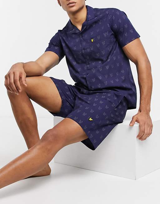 Lyle & Scott Bodywear shirt and short lounge set | ASOS