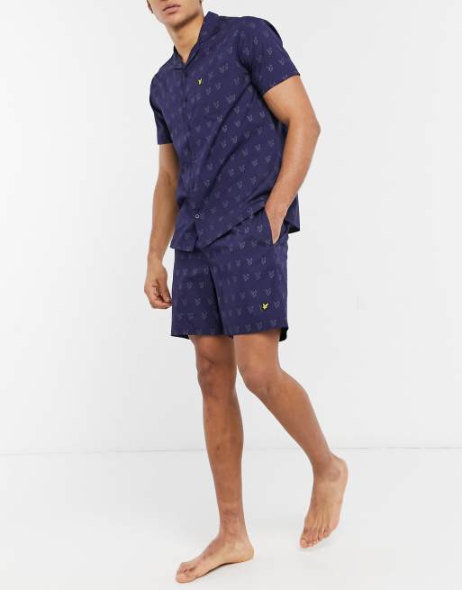 Lyle Scott Bodywear Shirt And Short Lounge Set, 47% OFF