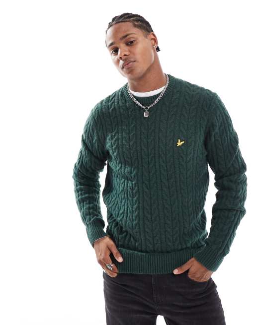 Lyle and scott green jumper hotsell