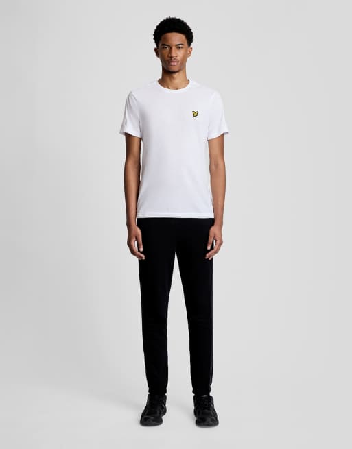 Lyle & Scott - Camiseta blanca de manga corta con detalle de cinta, 2 de 7