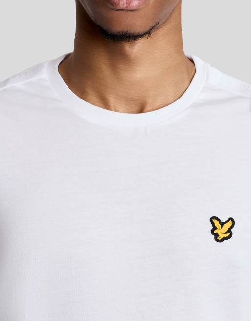 Lyle & Scott - Camiseta blanca de manga corta con detalle de cinta, 3 de 7