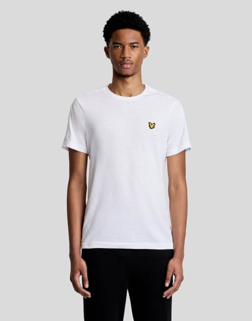 Lyle & Scott - Camiseta blanca de manga corta con detalle de cinta, 7 de 7