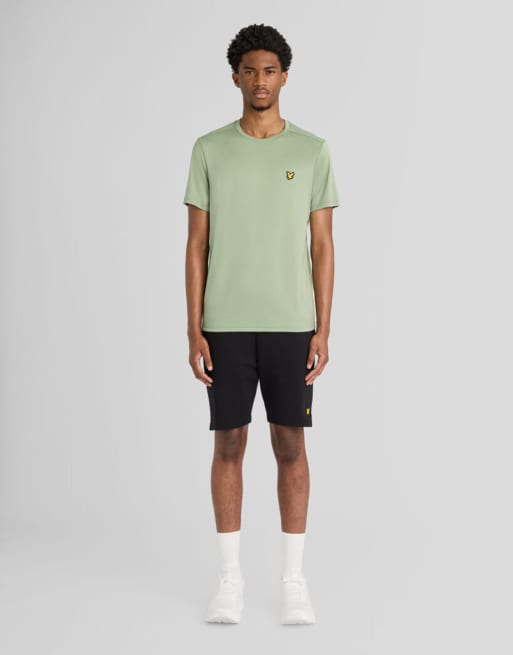Lyle & Scott camiseta de manga corta con manga montada en verde botánico, 2 de 6
