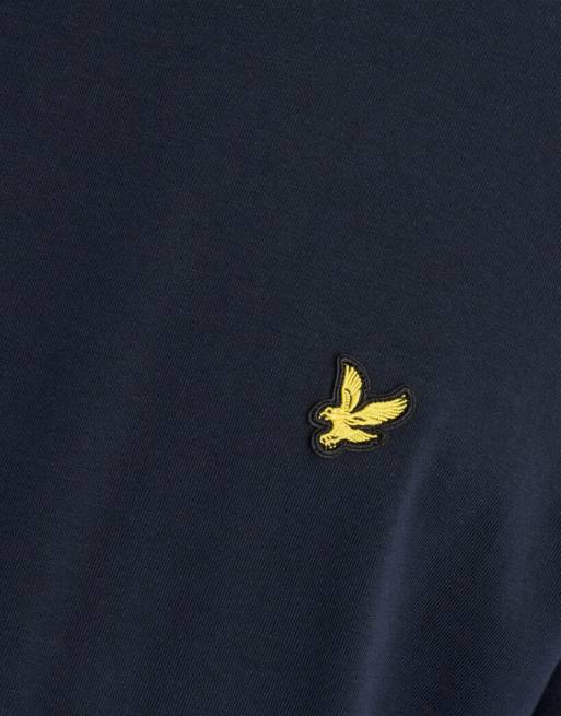 Lyle & Scott camiseta de manga corta de corte holgado en azul marino oscuro, 6 de 6