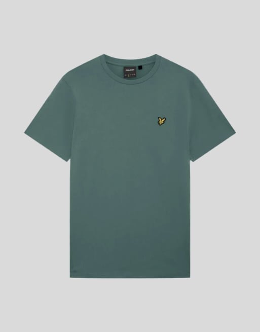 Lyle & Scott camiseta de manga corta lisa en x858 silver pine, 5 de 6