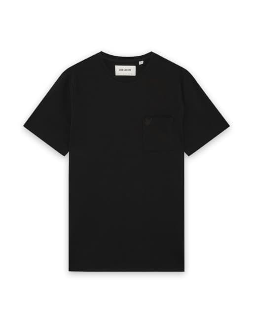 Lyle & Scott camiseta de punto piqué interlock de manga corta en lacquer, 5 de 6