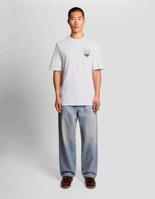 Lyle & Scott - camiseta gráfica de manga corta Lyle's Laundry en blanco 626, 2 de 6