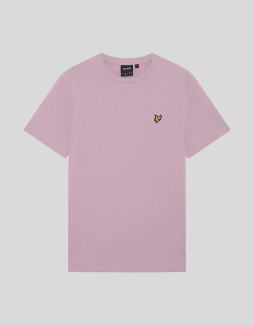 Lyle & Scott camiseta lisa de manga corta en rosa claro x574, 5 de 6