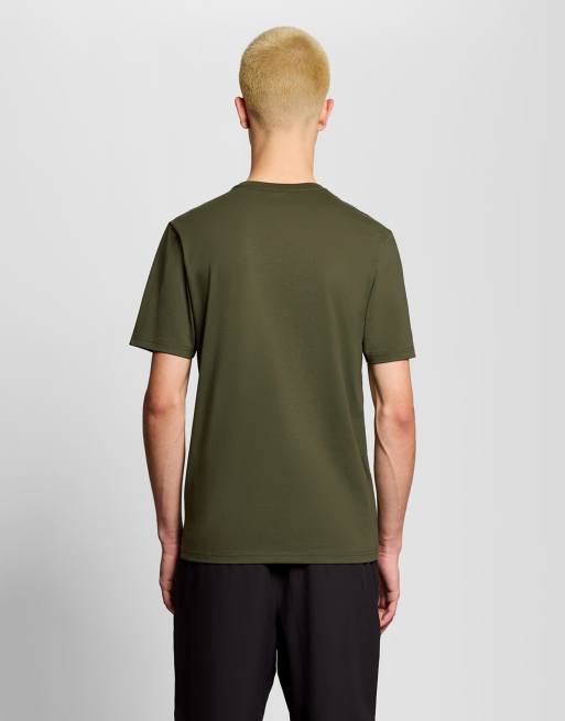 Lyle & Scott - Camiseta verde cactus de estilo deportivo de manga corta, 4 de 7
