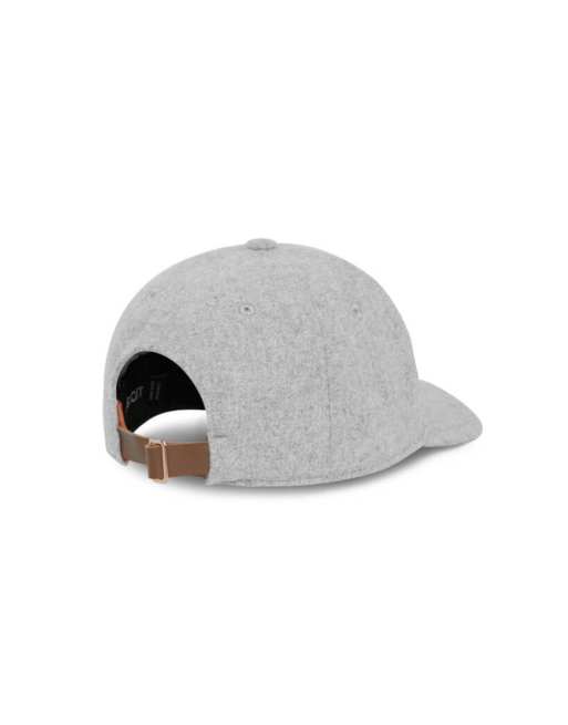 Lyle & Scott cappellino con logo in misto lana grigio chiaro mélange, 2 di 7