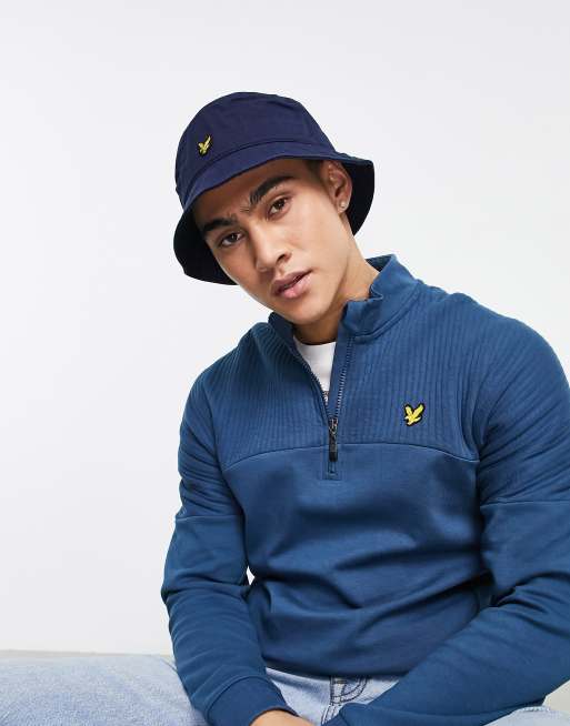 Lyle Scott Cappello da pescatore blu navy ASOS