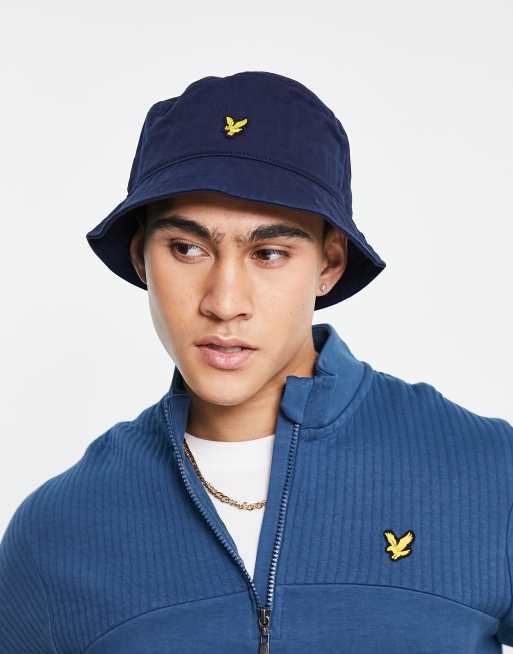 Lyle Scott Cappello da pescatore blu navy ASOS