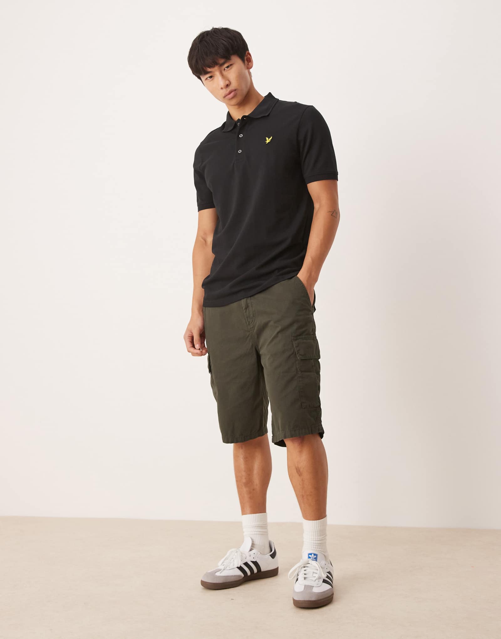 Шорты-карго Lyle &Scott зеленого цвета