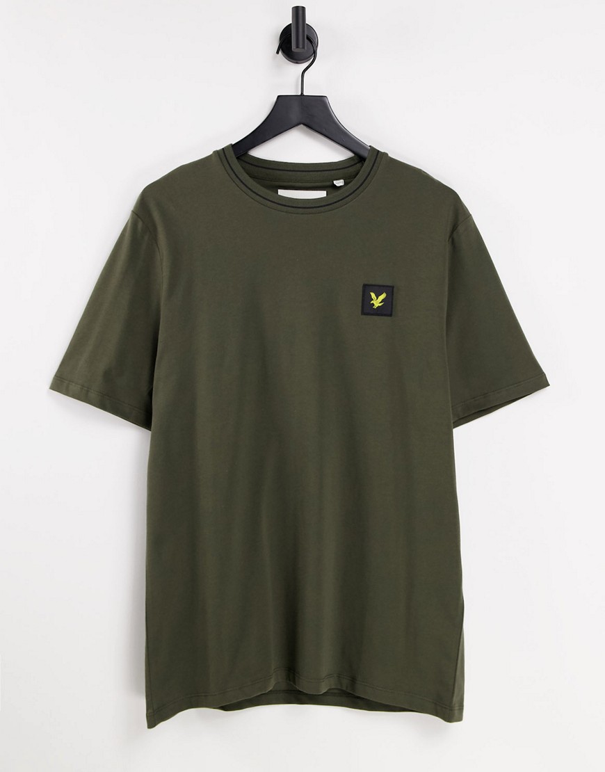 Lyle & Scott - Casuals - Kakigrøn T-shirt med logomærke