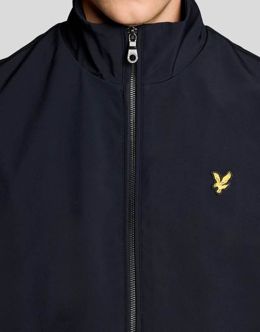Lyle & Scott - chaleco softshell con espalda de malla y cuello alzado en z271 azul marino oscuro, 3 de 6