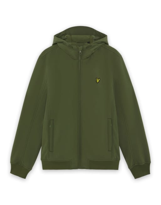 Lyle & Scott - chaqueta softshell con reverso de forro polar en true olive, 5 de 6