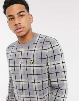 lyle and scott check jumper