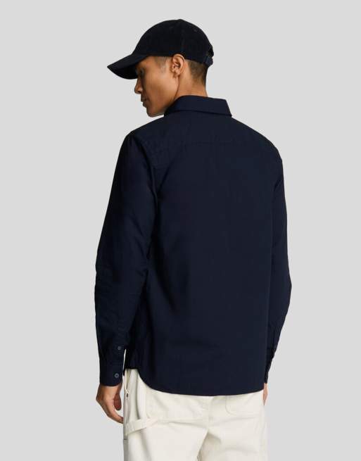 Lyle & Scott chemise en popeline à manches longues bleu marine foncé, 3 de 5