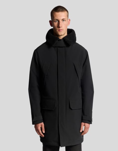 Lyle & Scott  cold weather parka in  jet black  - view 1
