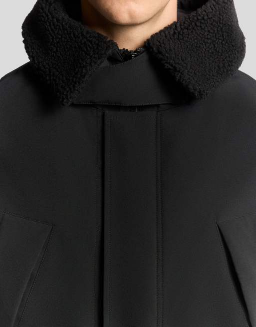 Lyle & Scott  cold weather parka in  jet black   , 2 of 4