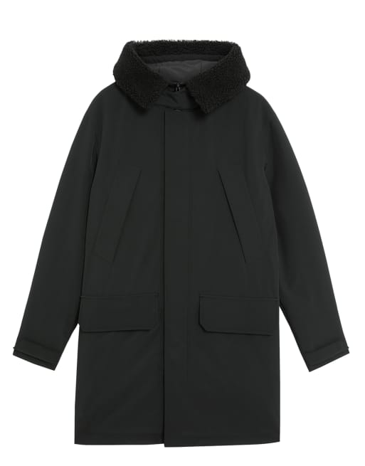 Lyle & Scott  cold weather parka in  jet black   , 4 of 4