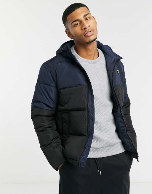 Lyle and scott sales colour block puffer jacket