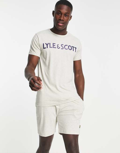Lyle & Scott - Completo da casa con T-shirt e pantaloncini grigio