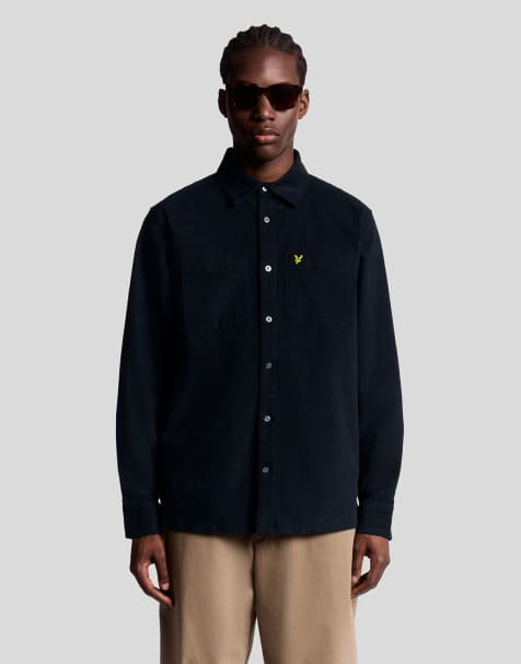 Lyle & Scott   corduroy shirt in  dark navy - view 1