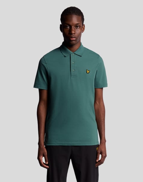 Lyle & Scott core polo shirt in  silver pine - view 1