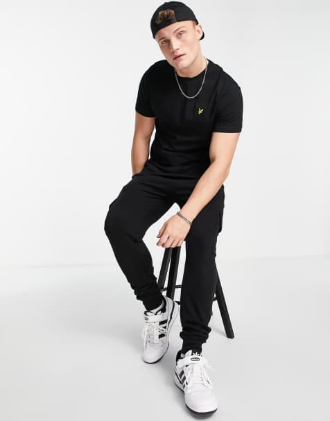 Lyle & Scott cotton logo t-shirt in black