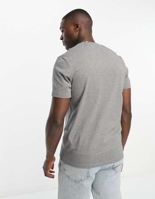 Lyle & Scott cotton logo t-shirt in grey marl , 3 of 4