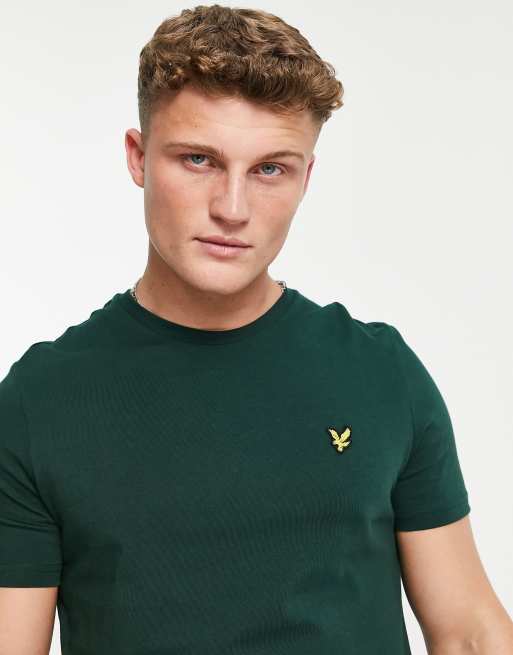 Lyle & Scott cotton logo t-shirt in khaki - KHAKI, 3 of 4