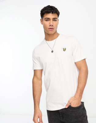 Lyle & Scott cotton logo t-shirt in white - WHITE