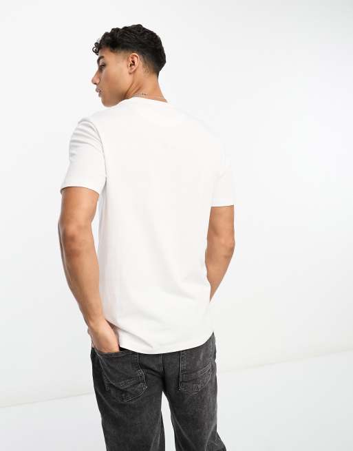 Lyle and scott hot sale white t shirt