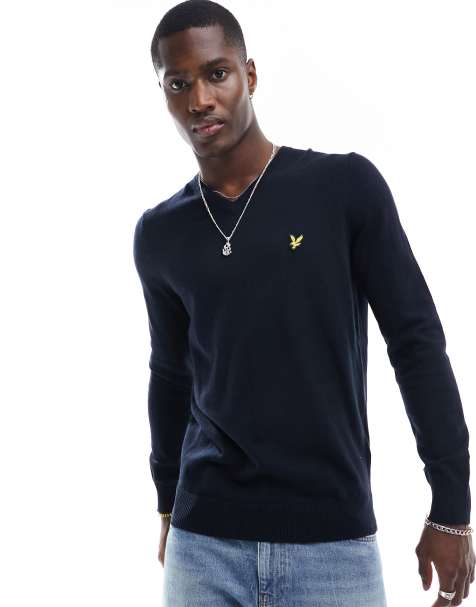 Mens long sleeve v neck outlet sweater