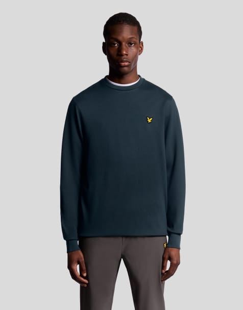 Lyle & Scott  crew neck fly fleece in  dark navy  - view 1
