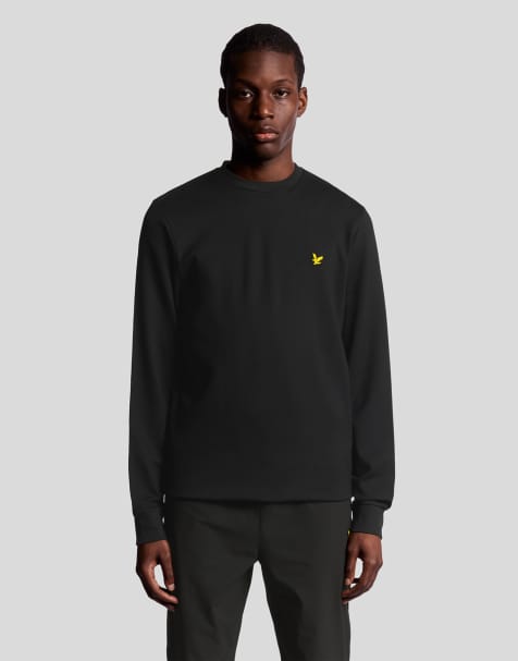Lyle & Scott  crew neck fly fleece in  jet black  - view 1