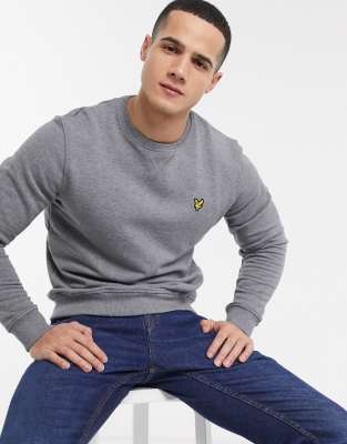 Lyle & Scott crew neck sweat in grey