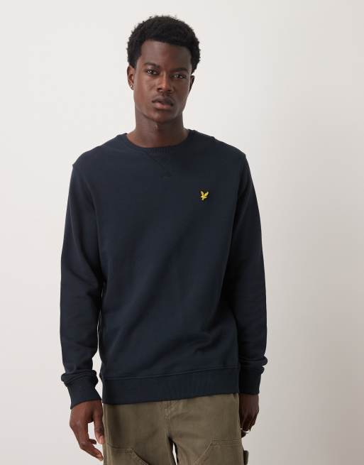 Lyle & Scott crew neck sweatshirt in dark blue