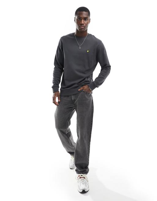 Lyle & Scott  Crew Neck Sweatshirt in Dark Grey