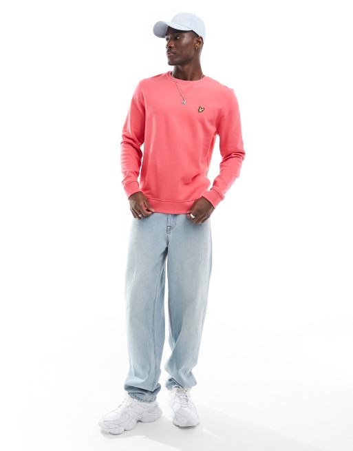 Lyle and scott pink sweatshirt clearance