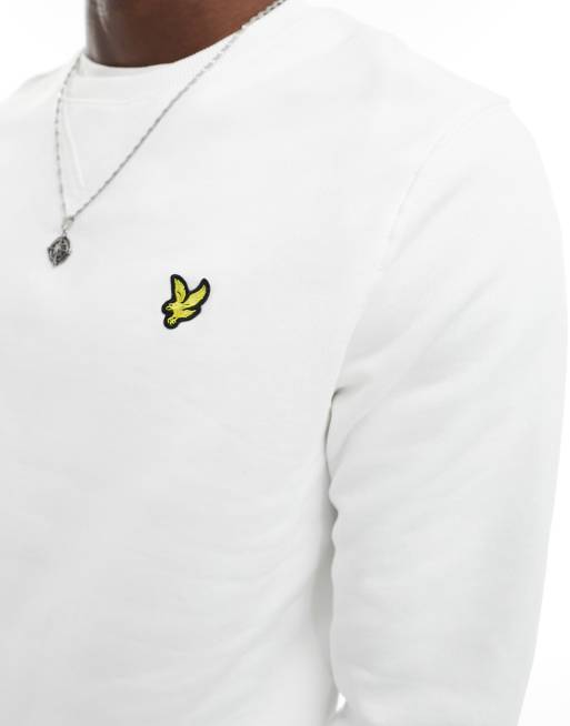 Lyle and scott white sweatshirt sale
