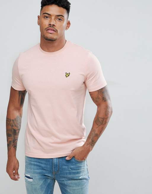 Lyle And Scott T-shirt Mid Pink Marl,tee,mens,crew neck