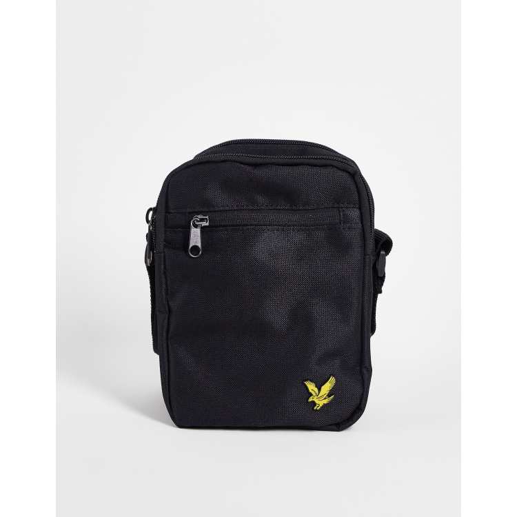 Lyle & Scott cross body bag in black | ASOS