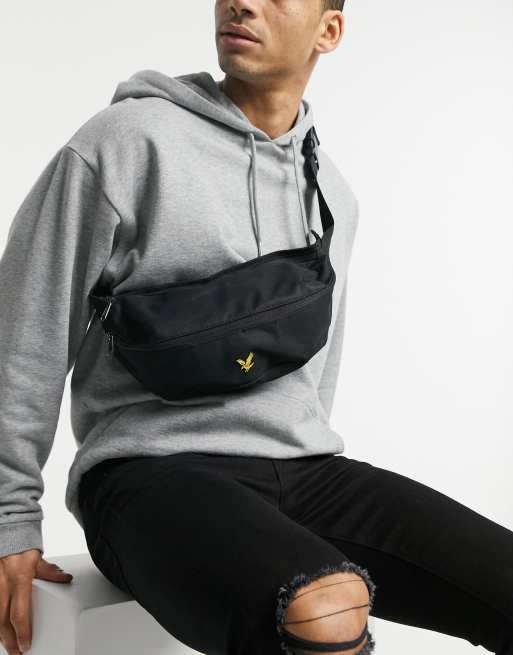 Lyle & Scott SLING BAG UNISEX - Across body bag - true black/black 